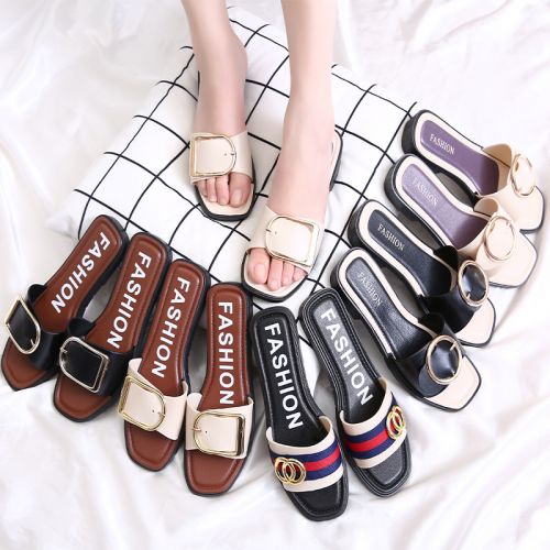 Sandales femme IKALINNA en cuir espace - semelle mousse Ref 2667317