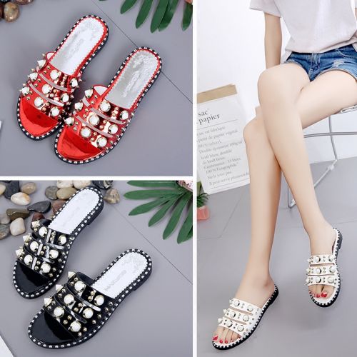 Sandales femme en PU - semelle caoutchouc Ref 2667324