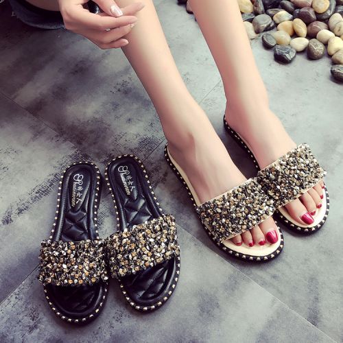 Sandales femme en PU - semelle caoutchouc Ref 2667326