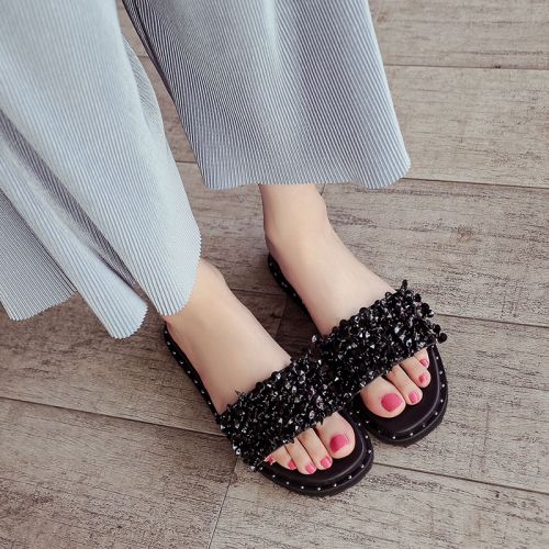 Sandales femme en PU - semelle caoutchouc Ref 2667338