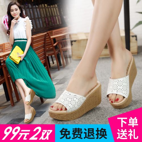 Sandales femme en revetement cuir de vache fendu - semelle polyurethane Ref 2667346