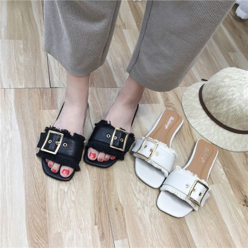 Sandales femme en PU - semelle caoutchouc Ref 2667374