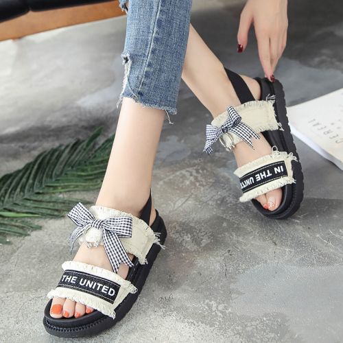 Sandales femme en PU - semelle caoutchouc Ref 2667383