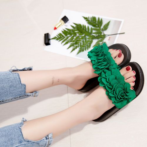 Sandales femme en tissu - semelle caoutchouc Ref 2667385