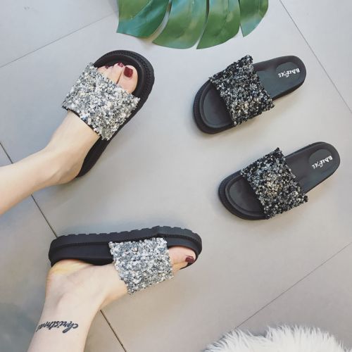 Sandales femme en PU - semelle caoutchouc Ref 2667415