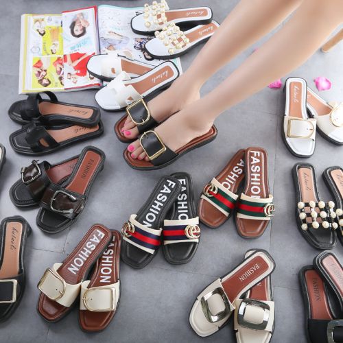 Sandales femme en plastique - semelle PVC Ref 2667416