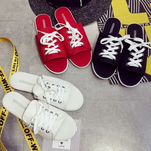 Sandales femme CRRCRRCRR en tissu - semelle caoutchouc Ref 2667440