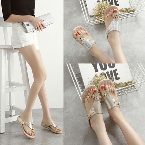 Sandales femme en tissu paillete - semelle TPR tendon Ref 2667441