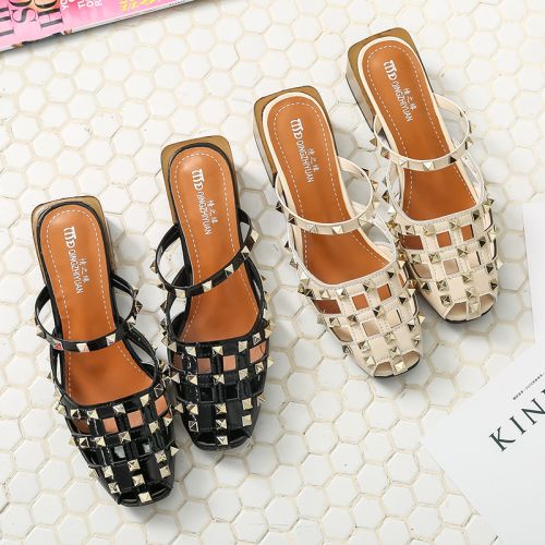 Sandales femme en PU - semelle caoutchouc Ref 2667470