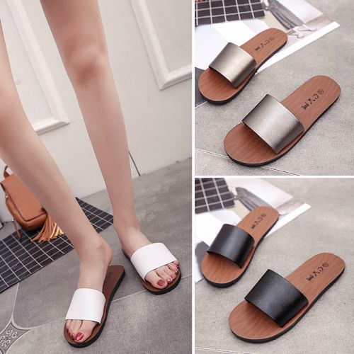 Sandales femme en PU - semelle caoutchouc Ref 2667525