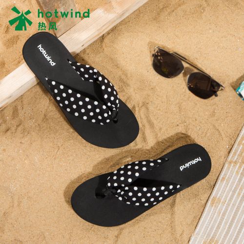 Sandales femme HOTWIND en tissu - semelle caoutchouc Ref 2667563