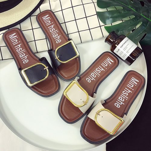 Sandales femme en PU - semelle caoutchouc Ref 2667566