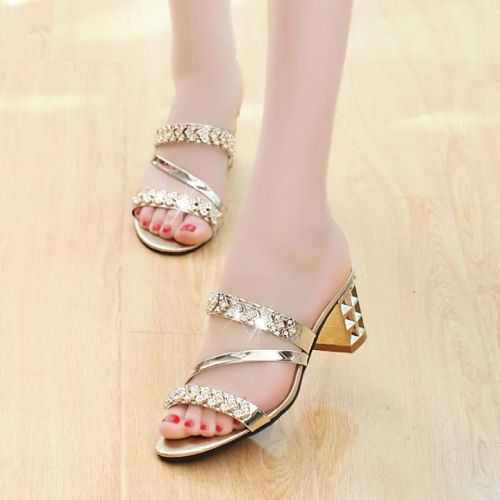 Sandales femme en PU - semelle caoutchouc Ref 2667587