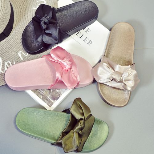 Sandales femme en satin - semelle caoutchouc Ref 2667614