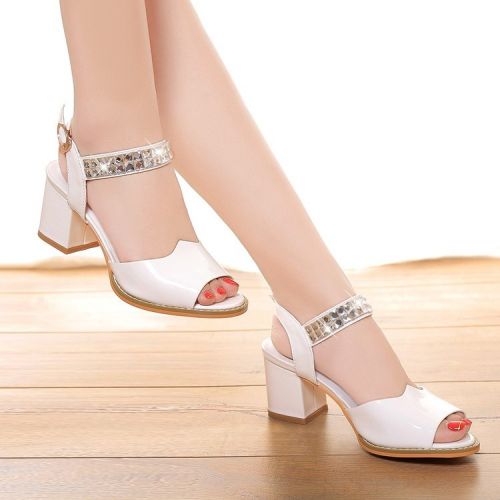 Sandales femme en PU - semelle caoutchouc Ref 2667618