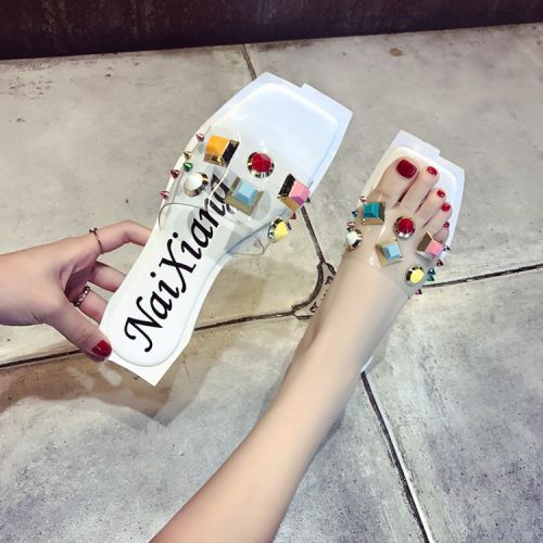 Sandales femme en Une variete de materiaux epissage - semelle caoutchouc Ref 2667622