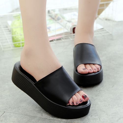 Sandales femme en couche de cuir premiere - semelle caoutchouc Ref 2667713