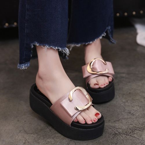 Sandales femme en PU - semelle caoutchouc Ref 2667717