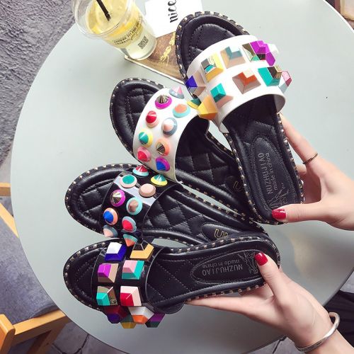 Sandales femme en PU - semelle caoutchouc Ref 2667731