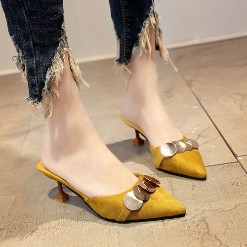 Sandales femme en Daim - semelle caoutchouc Ref 2667735