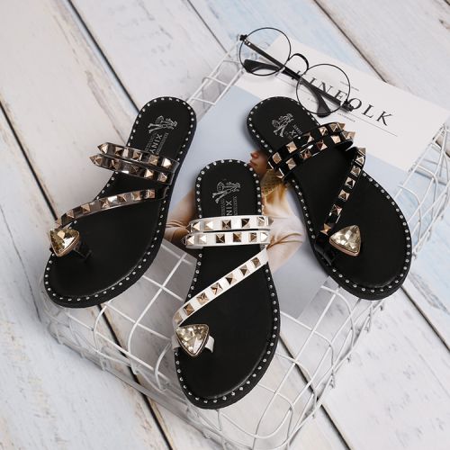 Sandales femme en PU - semelle caoutchouc Ref 2667736