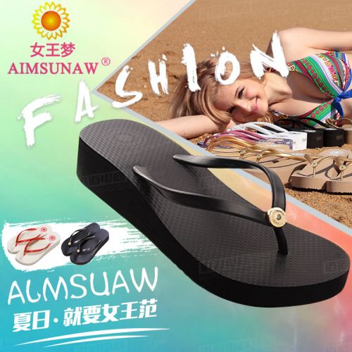 Sandales femme AIMSUNAW en plastique - semelle mousse de caoutchouc Ref 2667744