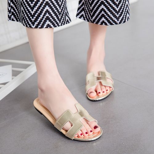 Sandales femme en PU - semelle caoutchouc Ref 2667751