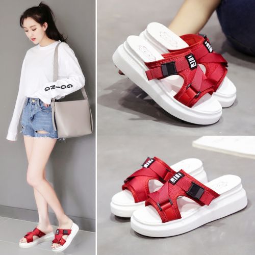 Sandales femme FURREZIO en tissu - semelle polyurethane Ref 2667770