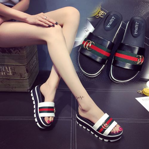 Sandales femme en PU - semelle caoutchouc Ref 2667783