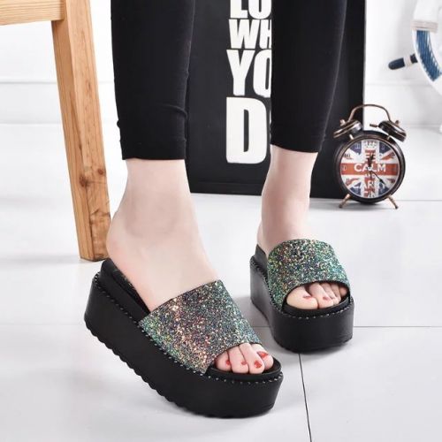 Sandales femme en PU - semelle caoutchouc Ref 2667810