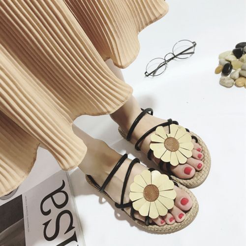 Sandales femme en PU - semelle caoutchouc Ref 2667966