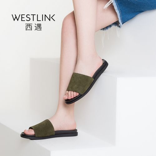 Sandales femme WESTLINK en Daim de vache nubuck - semelle caoutchouc Ref 2667979