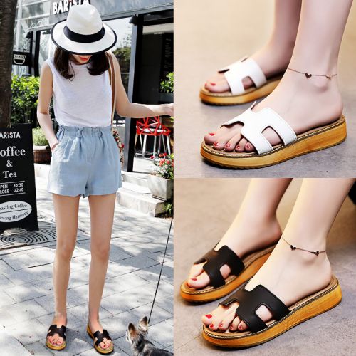 Sandales femme en revetement cuir de vache fendu - semelle mousse caoutchouc Ref 2668070