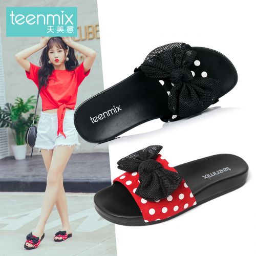 Sandales femme TEENMIX en Une variete de materiaux epissage - semelle caoutchouc Ref 2668078