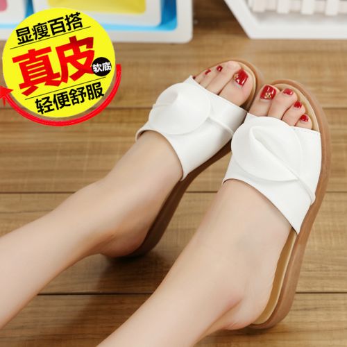 Sandales femme en couche de cuir premiere - semelle TPR tendon Ref 2668105