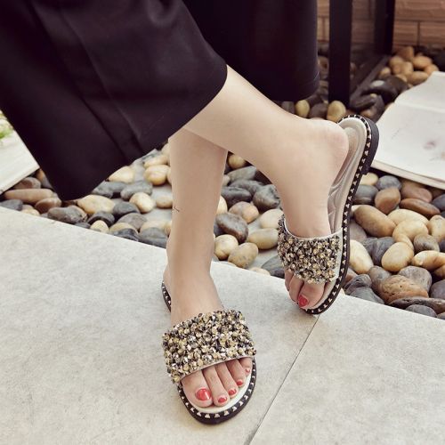 Sandales femme en PU - semelle caoutchouc Ref 2668172