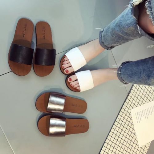 Sandales femme en PU - semelle caoutchouc Ref 2668304