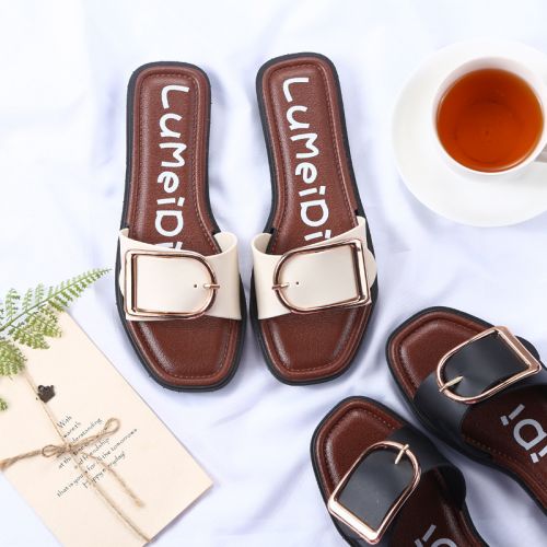 Sandales femme en Deux etages de peau porc - semelle PVC Ref 2668311