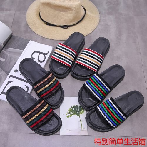Sandales femme en tissu elastique - Ref 2668387