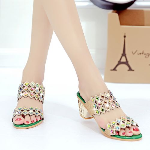 Sandales femme en PU - semelle Compose a la fin Ref 2668460