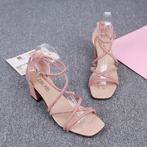 Sandales femme en PU - semelle caoutchouc Ref 2668464