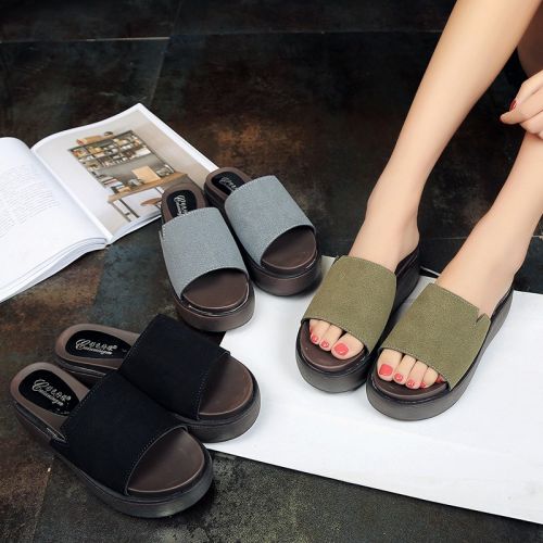 Sandales femme en tissu - Ref 2668497