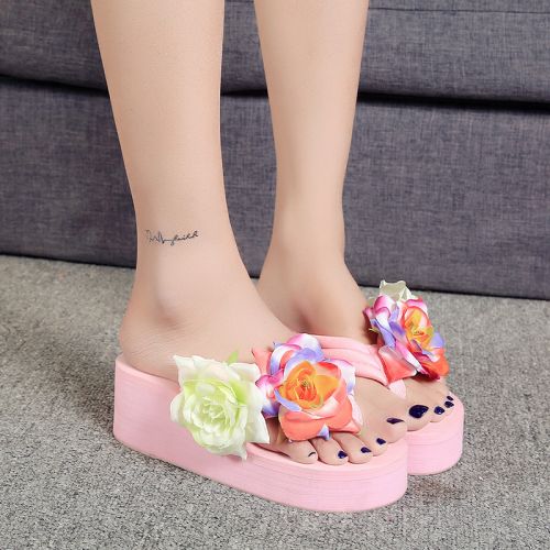 Sandales femme en tissu elastique - semelle EVA mousse plastique Ref 2668553
