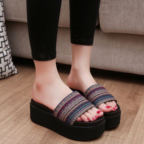 Sandales femme en PU - semelle Compose a la fin Ref 2668582
