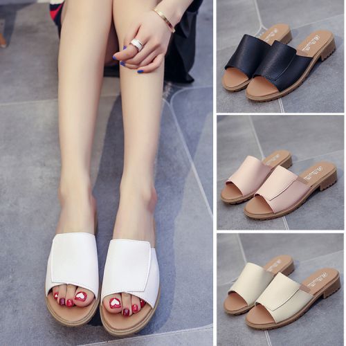 Sandales femme en PU - semelle caoutchouc Ref 2668614
