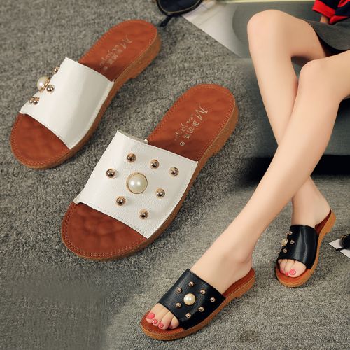 Sandales femme en PU - semelle caoutchouc Ref 2668615
