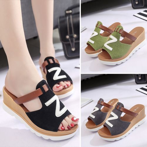 Sandales femme BEAUTEA en Daim - semelle mousse de caoutchouc Ref 2668632