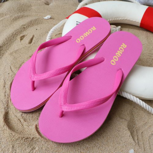 Sandales femme ROWOO en plastique - semelle mousse de caoutchouc Ref 2668636