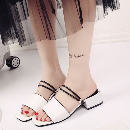 Sandales femme en PU - semelle caoutchouc Ref 2668706