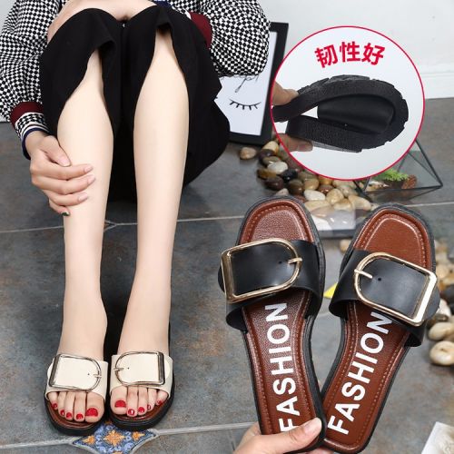 Sandales femme en PU - semelle caoutchouc Ref 2668837